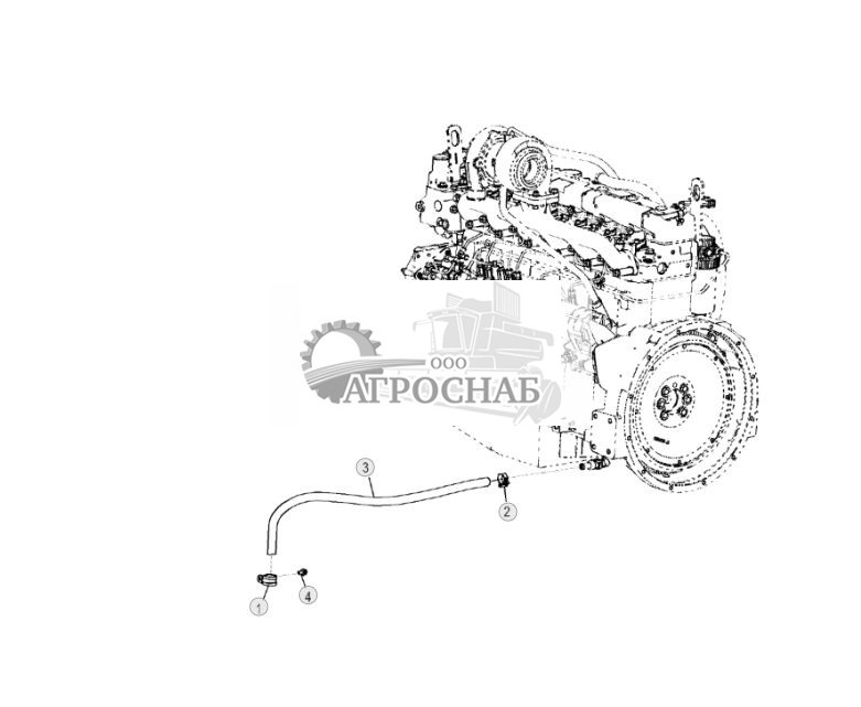 Шланг маслослива двигателя (Engine 6068HYN01-RE550287-) - ST732637 180.jpg